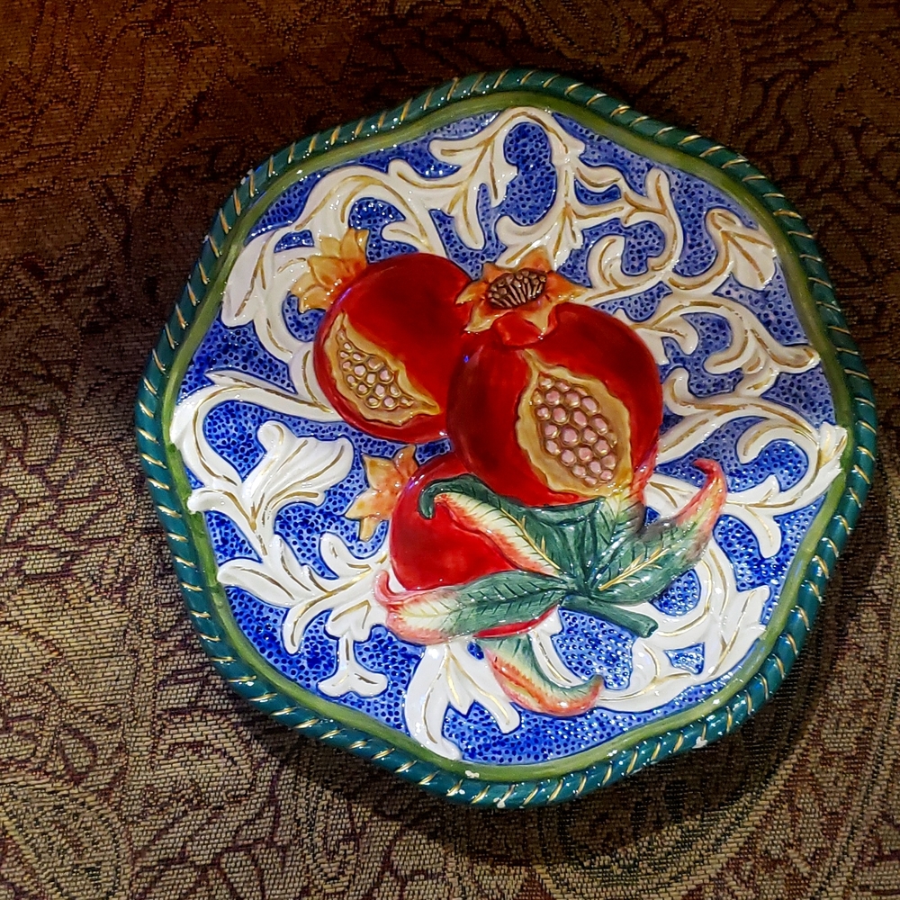 Fitz and Floyd Florentine Fruit Plate